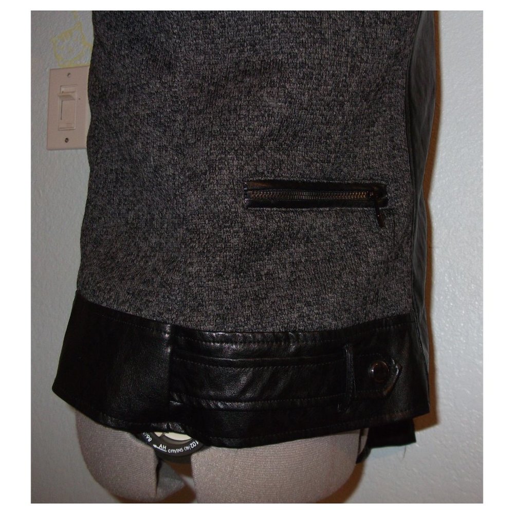 Triple Star Size XL Black Buckle Moto Jacket - Picture 14 of 16